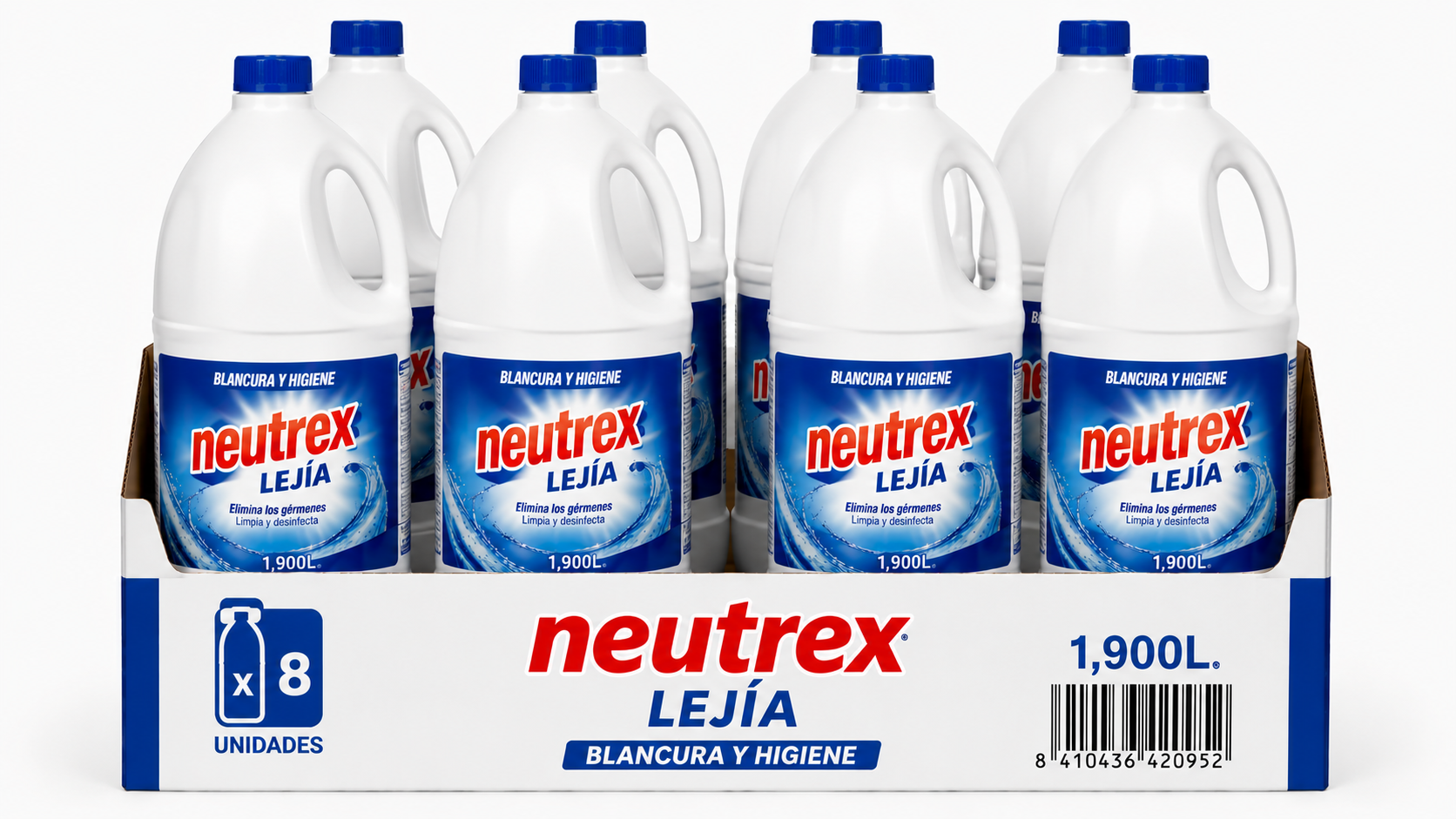Neutrex Lejia | 1,900L | Caja de 8 | Botella plástico - imagen 7