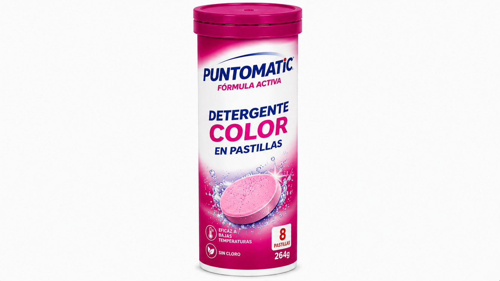 Puntomatic Deterg.color TUBO | 8 PASTILLAS / 264GR | Caja de 28 | Tubo - imagen 2
