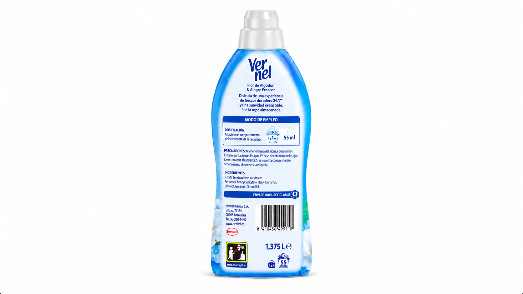 Lavandera Lejia C/detergente | 1.5L | Caja de 12 | Botella plástico - imagen 3