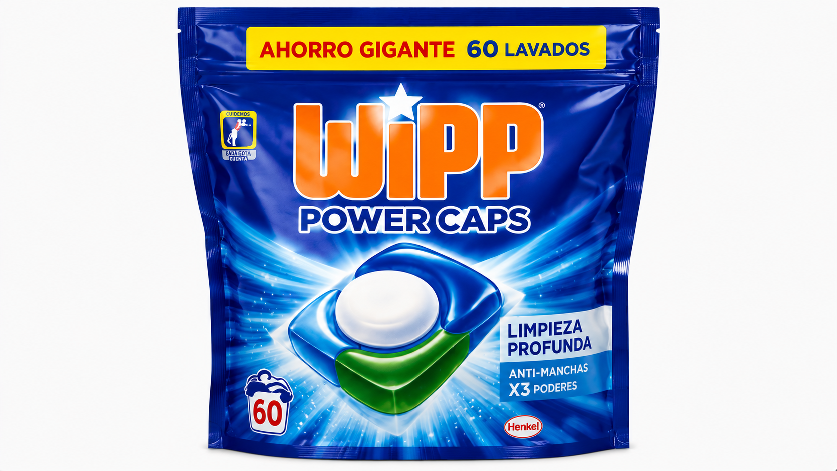 WIPP Power CAPS | 33 LAV. / 60 LAV. | Caja de 5 | Cápsulas/Pastillas - imagen 2