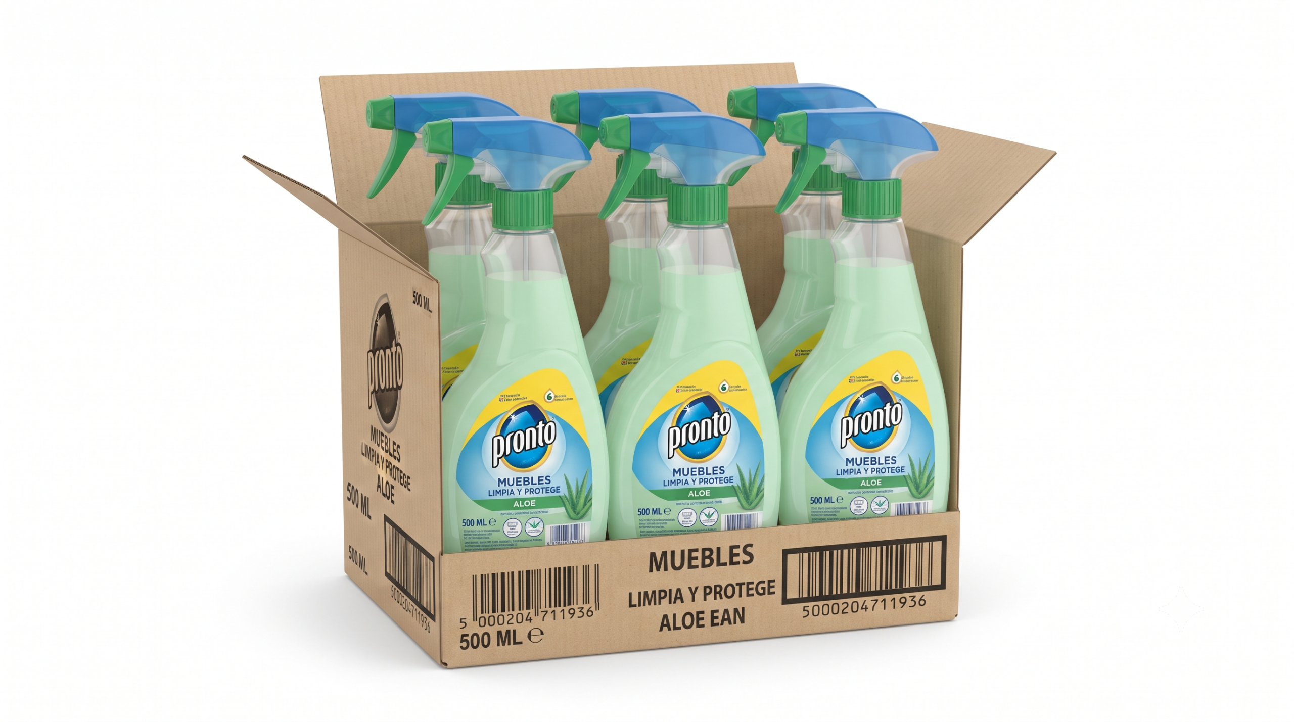 Pronto Muebles Limpia Y Protege ALOE Pistola | 500 ML | Caja de 6 | Spray - imagen 11