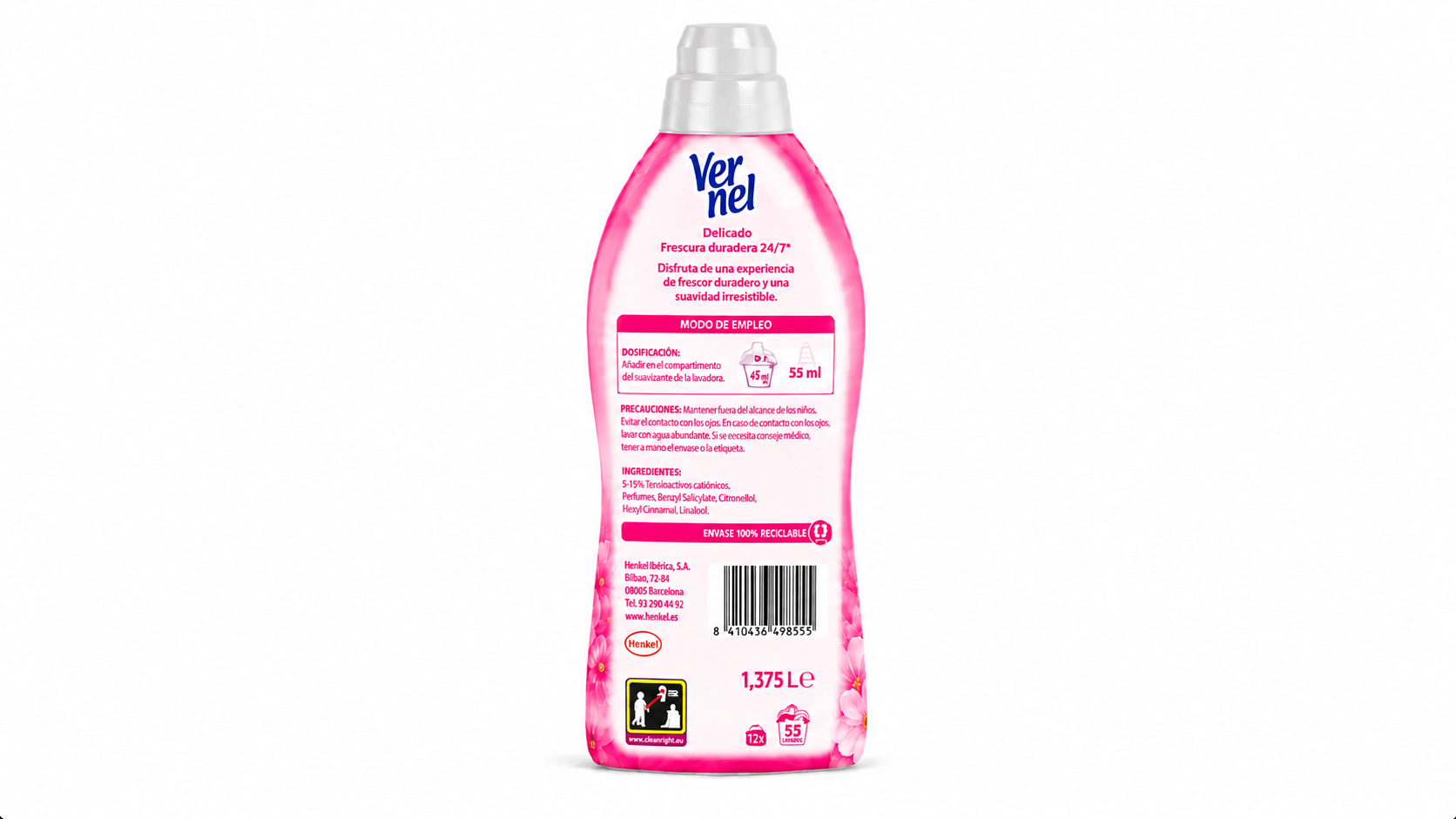Lavandera Lejia C/detergente | 1.5 L | Caja de 12 | Botella plástico