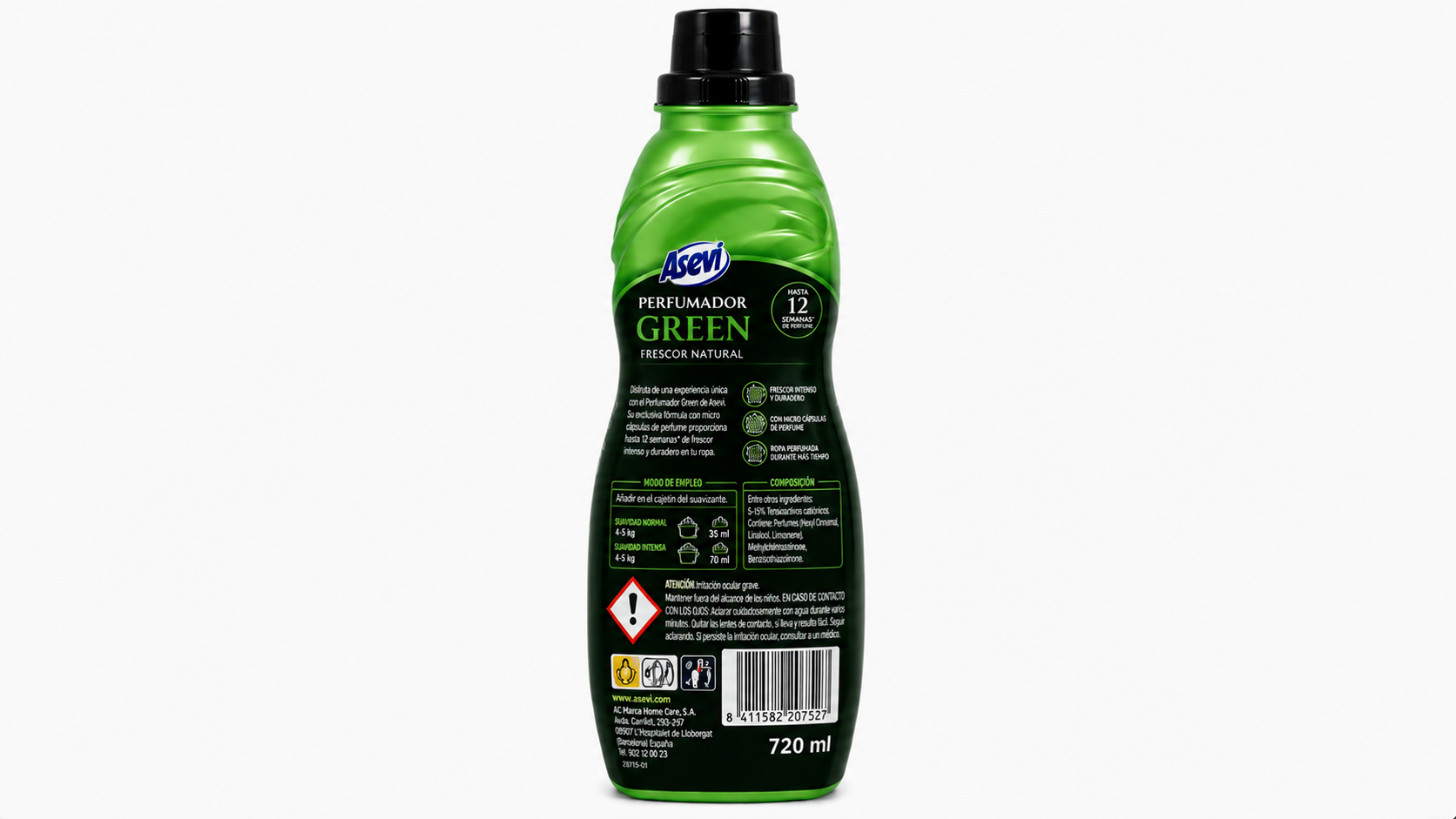 Asevi Perfumador Green | 720ML | Caja de 10 - imagen 2