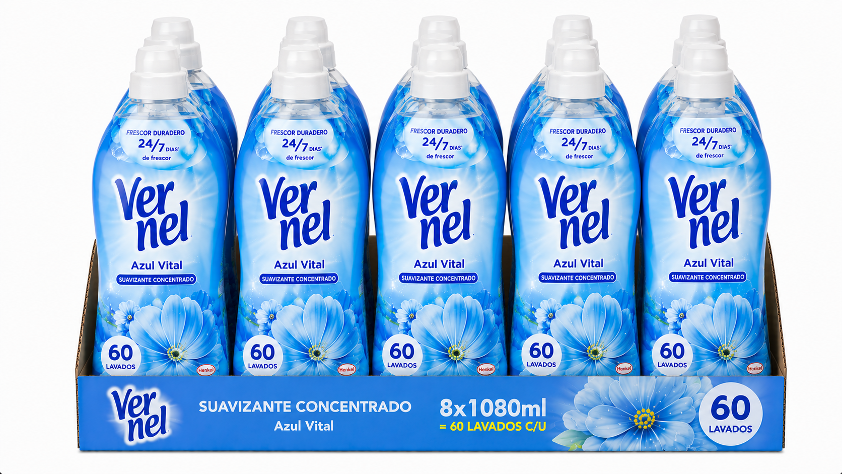 Vernel Suavizante Concentrado | 1080 ML / 60 DOSIS | Caja de 8 - imagen 3