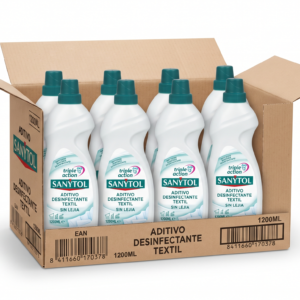 Sanytol SIN Lejia Aditivo Desinfec.textil | 1200ML | Caja de 12 | Botella plástico