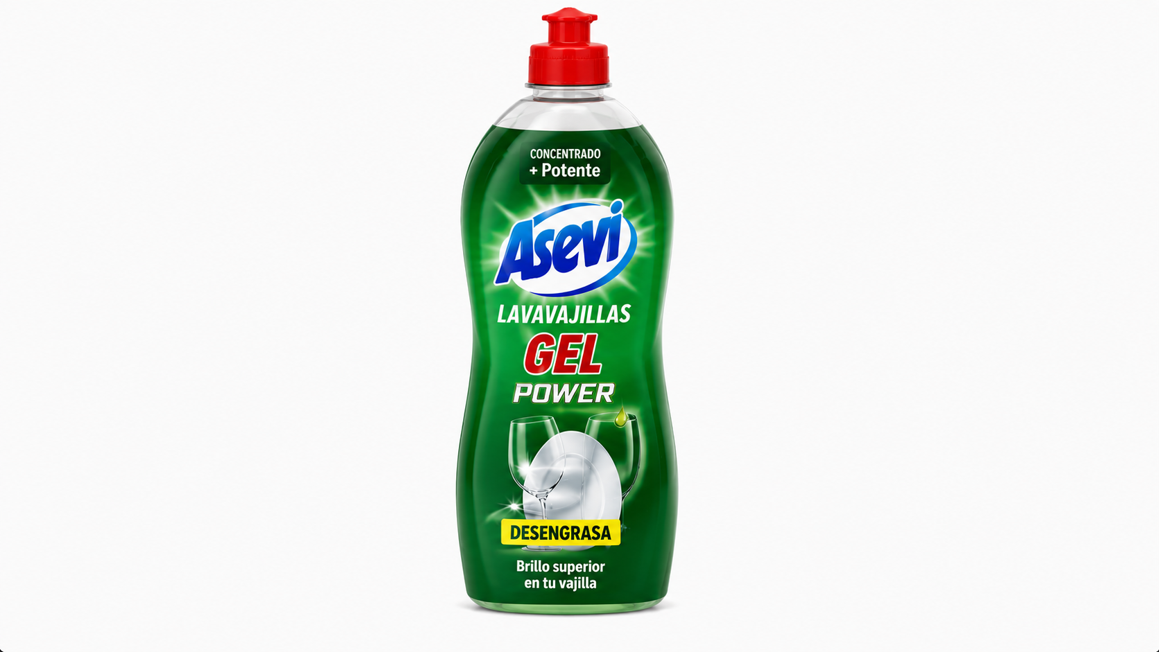 Asevi Lavavajillas GEL Power | Caja de 10 | Botella plástico