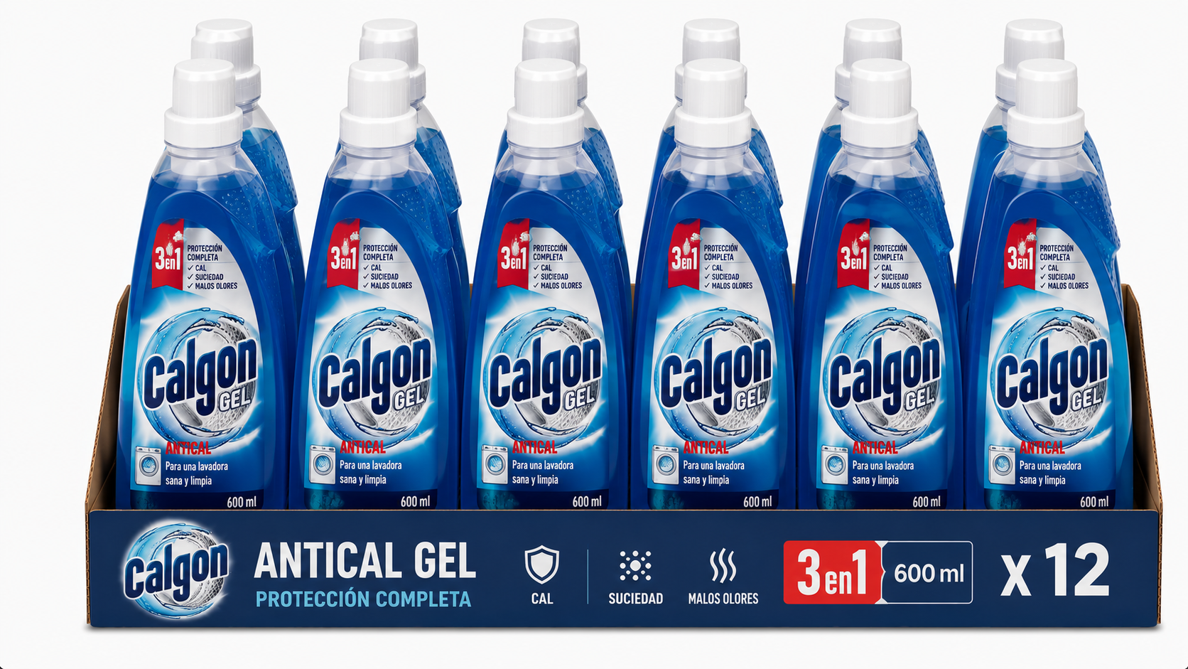 Calgon Antical GEL | 600ML / 750ML | Caja de 12 | Botella plástico - imagen 3
