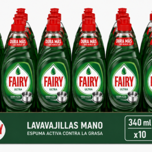 Fairy Lavavajillas MANO | 340ML | Caja de 10 | Botella plástico