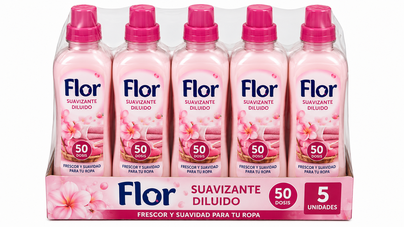 FLOR Suavizante Diluido | 50 DOSIS | Caja de 5 - imagen 3