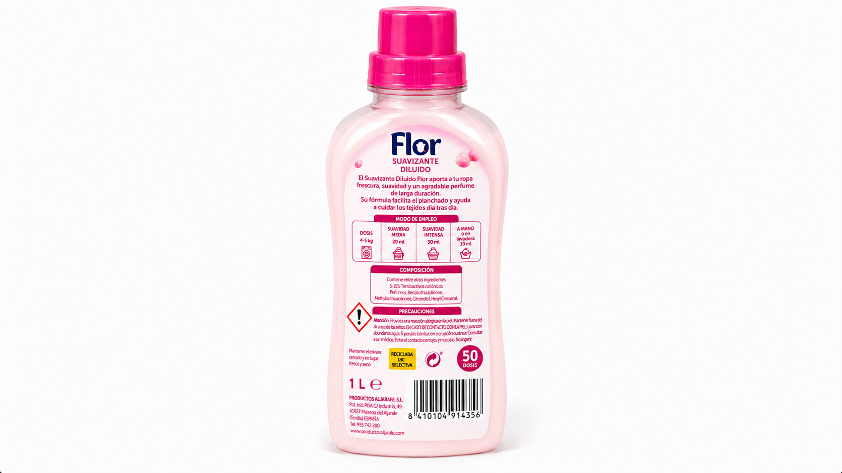 FLOR Suavizante Diluido | 50 DOSIS | Caja de 5 - imagen 2