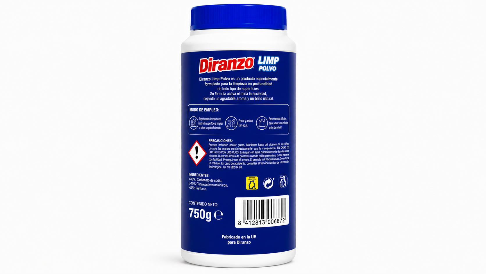 Diranzo LIMP Polvo | 750GR | Caja de 12 - imagen 6