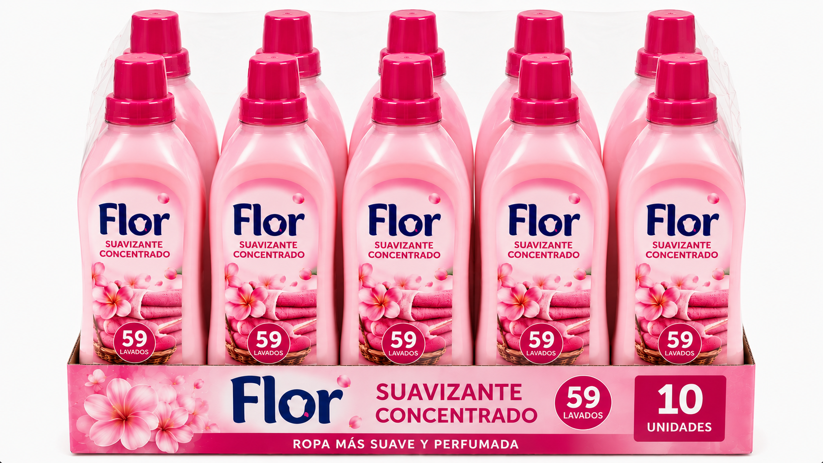 FLOR Suavz.conc | 59 LAV. / 1,06 L. | Caja de 10 - imagen 13