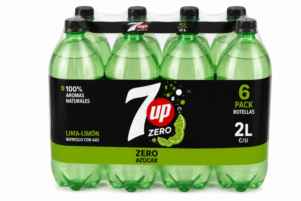 7UP Zero Lima-Limón | Pack de 6 Botellas (2 L)
