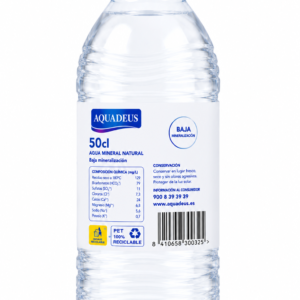 Agua Mineral Natural Aquadeus | Pack de 12 Botellas (50 cl) - imagen 11