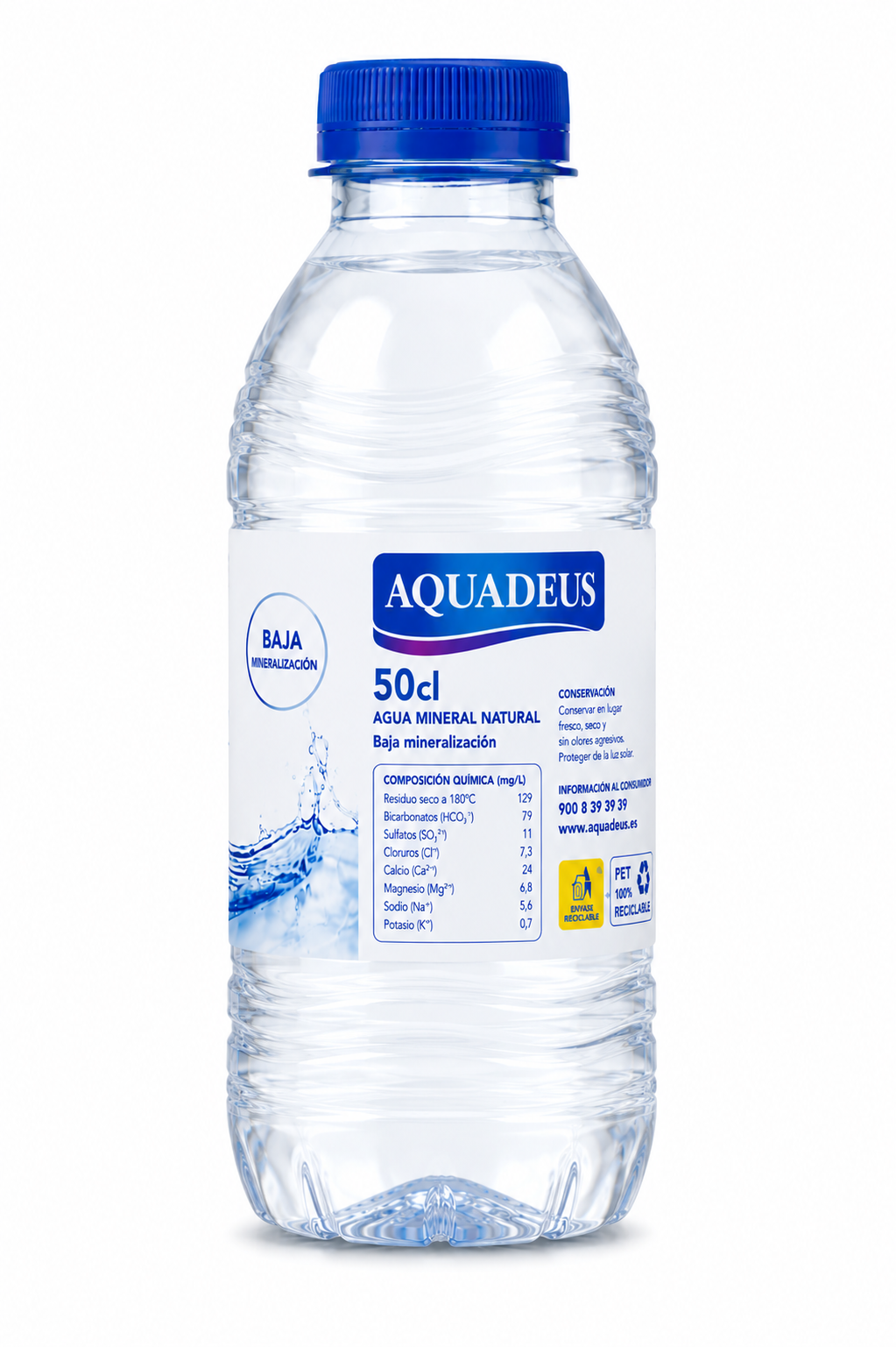 Agua Mineral Natural Aquadeus | Pack de 12 Botellas (50 cl) - imagen 14