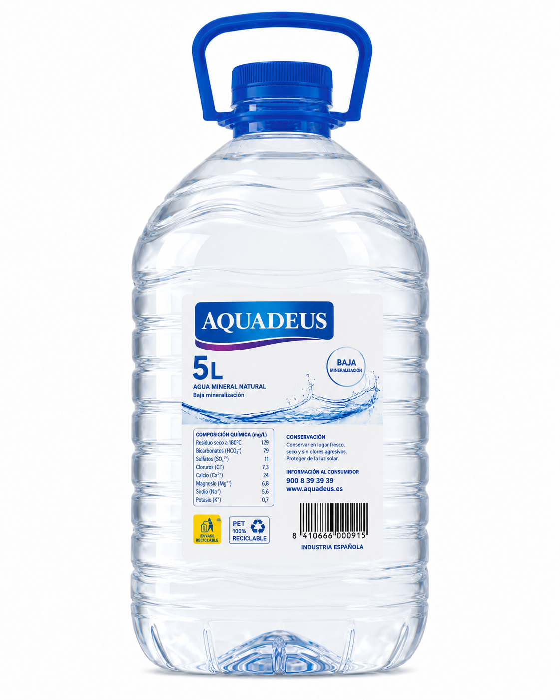 Agua Mineral Natural Aquadeus | Garrafa (5 L) - imagen 10