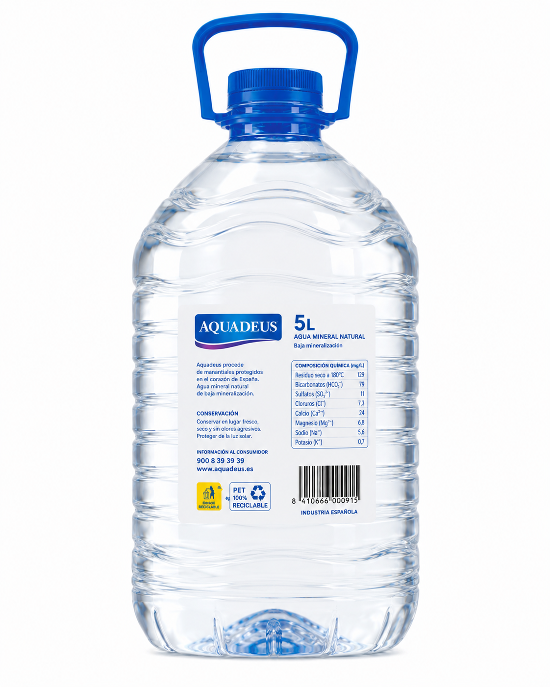 Agua Mineral Natural Aquadeus | Garrafa (5 L) - imagen 13