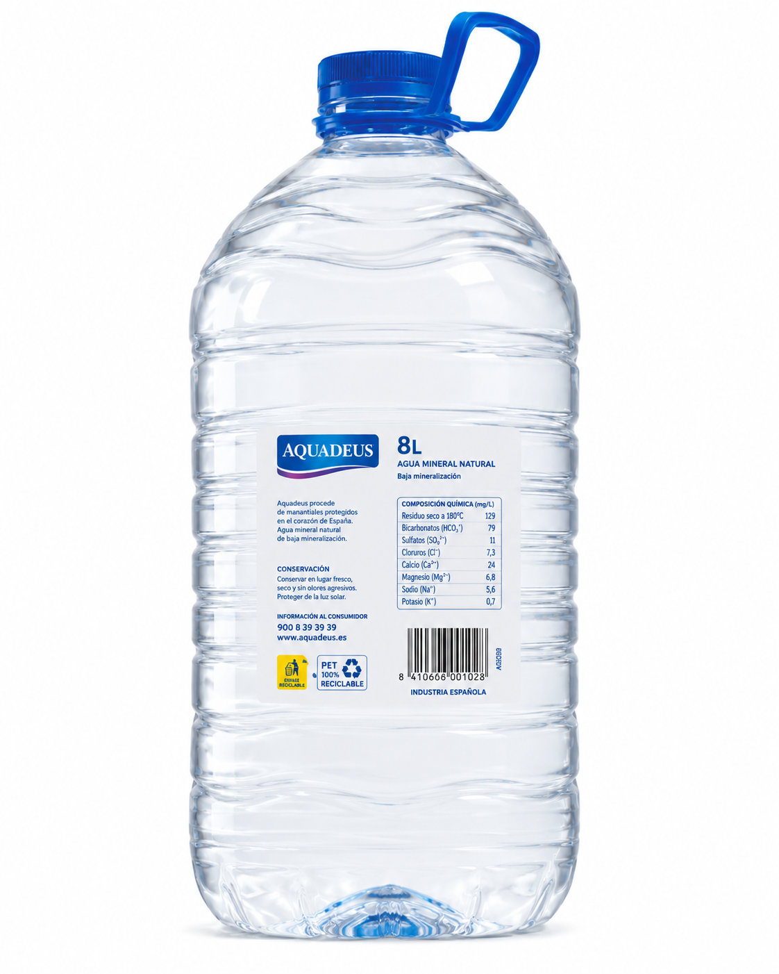 Agua Mineral Natural Aquadeus | Garrafa (8 L) - imagen 10