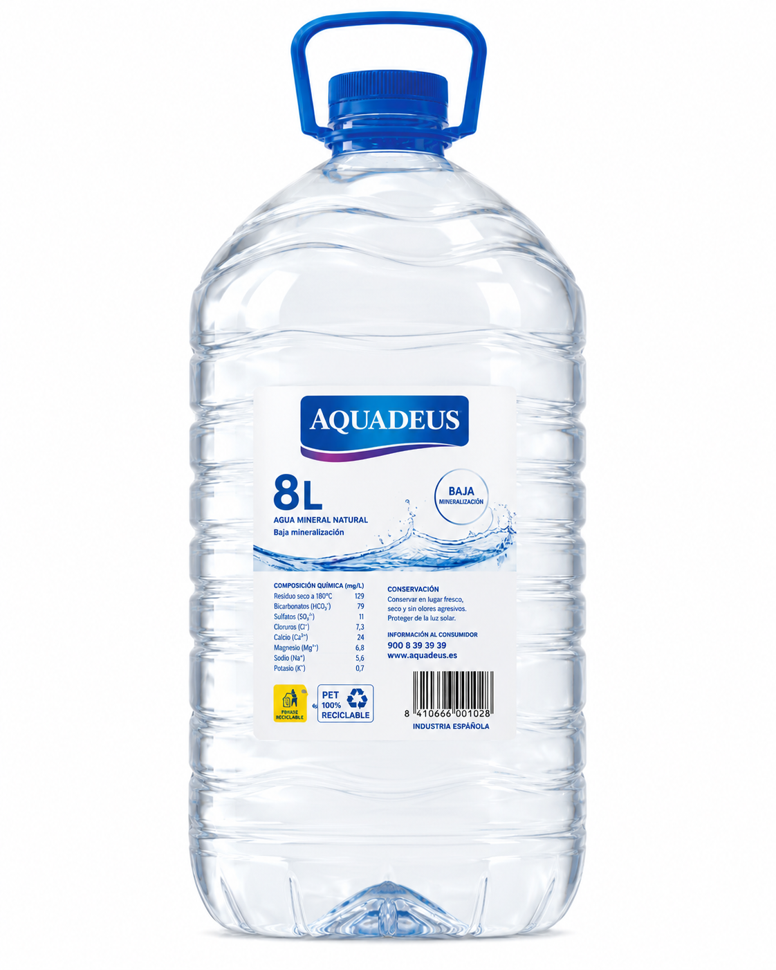 Agua Mineral Natural Aquadeus | Garrafa (8 L) - imagen 7