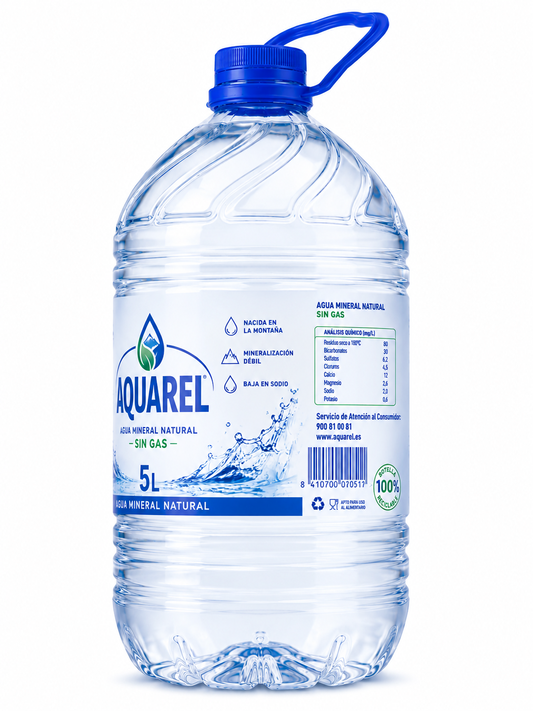 Agua Mineral Natural Nestlé Aquarel | Garrafa (5 L) - imagen 7