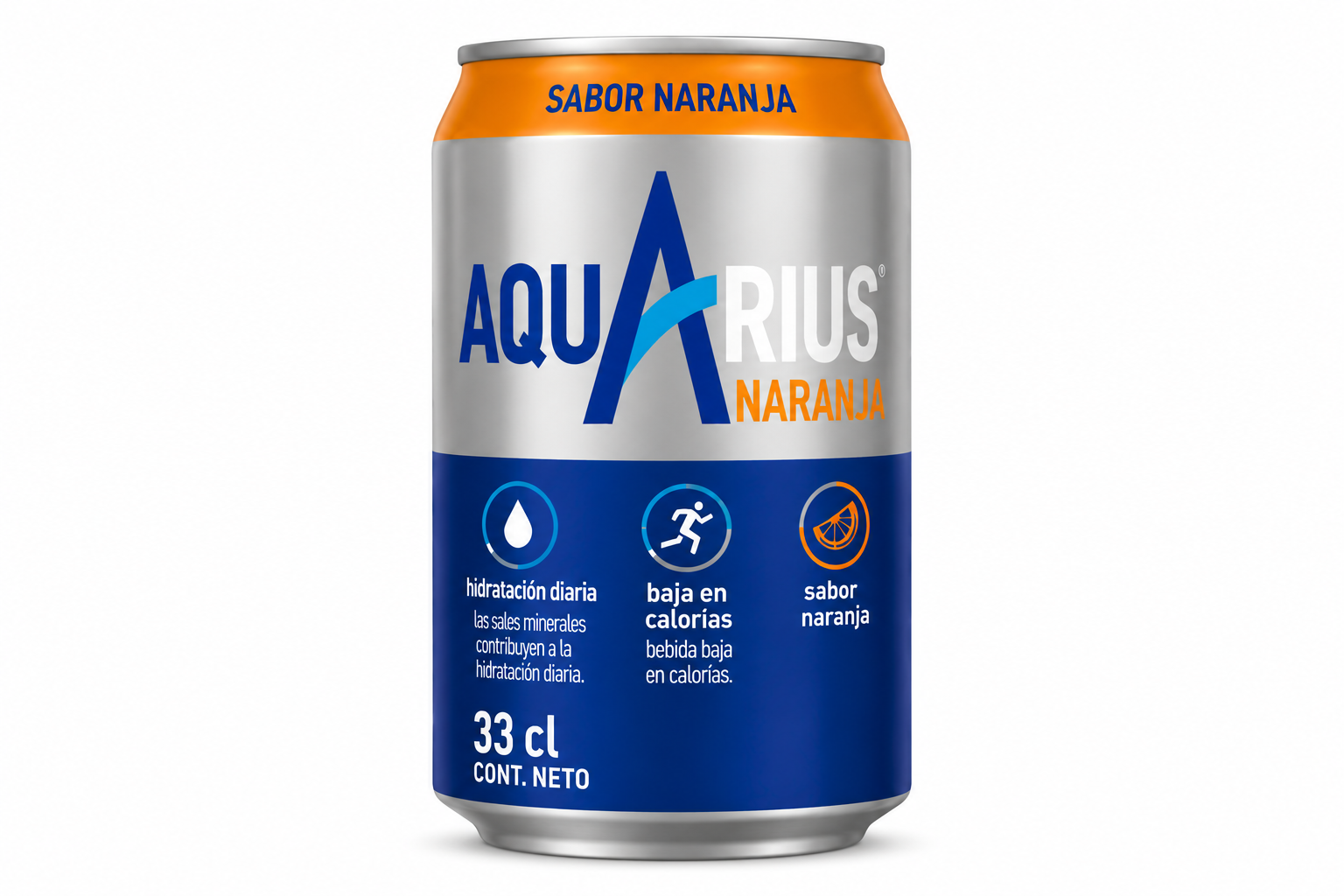 Aquarius Naranja | Caja de 24 Latas (33 cl)