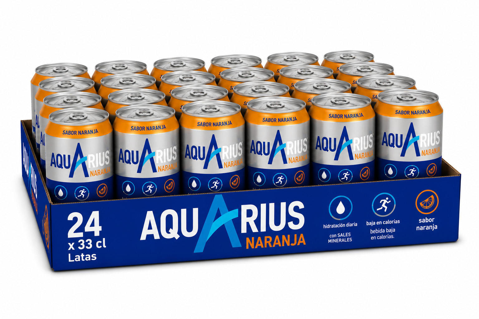 Aquarius Naranja | Caja de 24 Latas (33 cl) - imagen 5