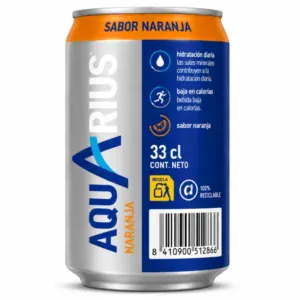 Aquarius Naranja | Caja de 24 Latas (33 cl) - imagen 6