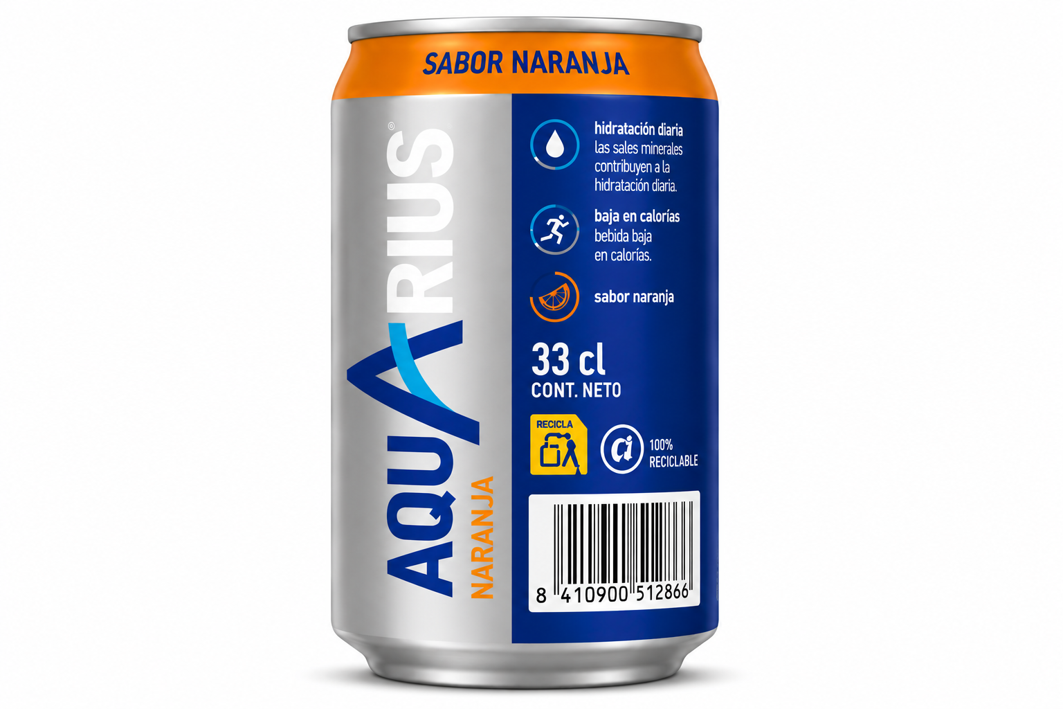 Aquarius Naranja | Caja de 24 Latas (33 cl) - imagen 7