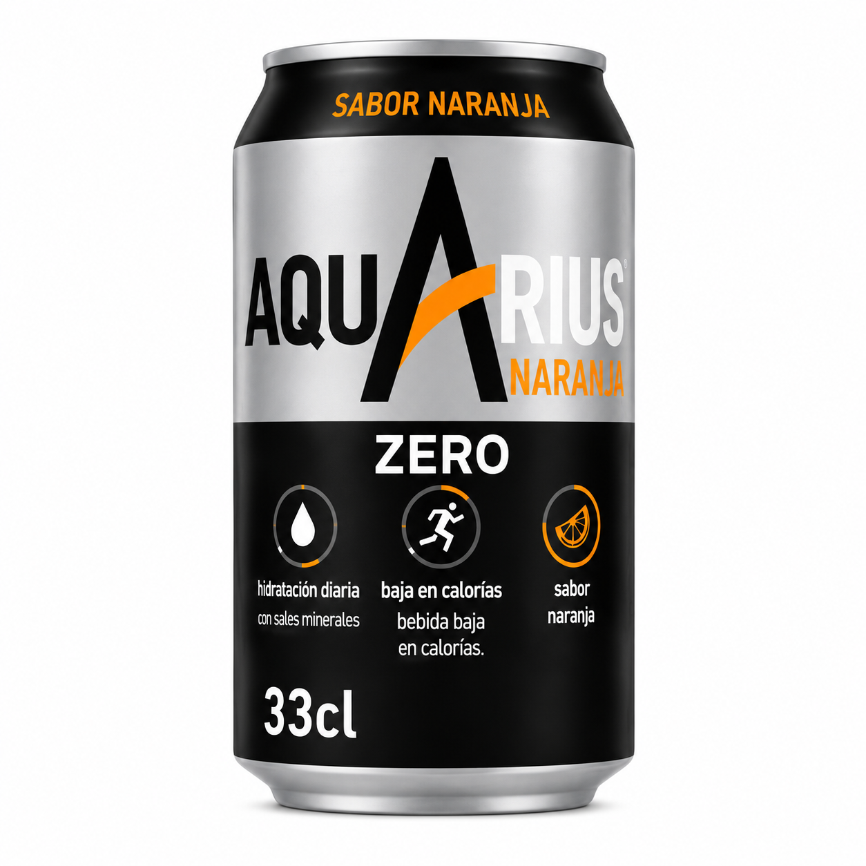 Aquarius Naranja Zero | Caja de 24 Latas (33 cl) - imagen 8