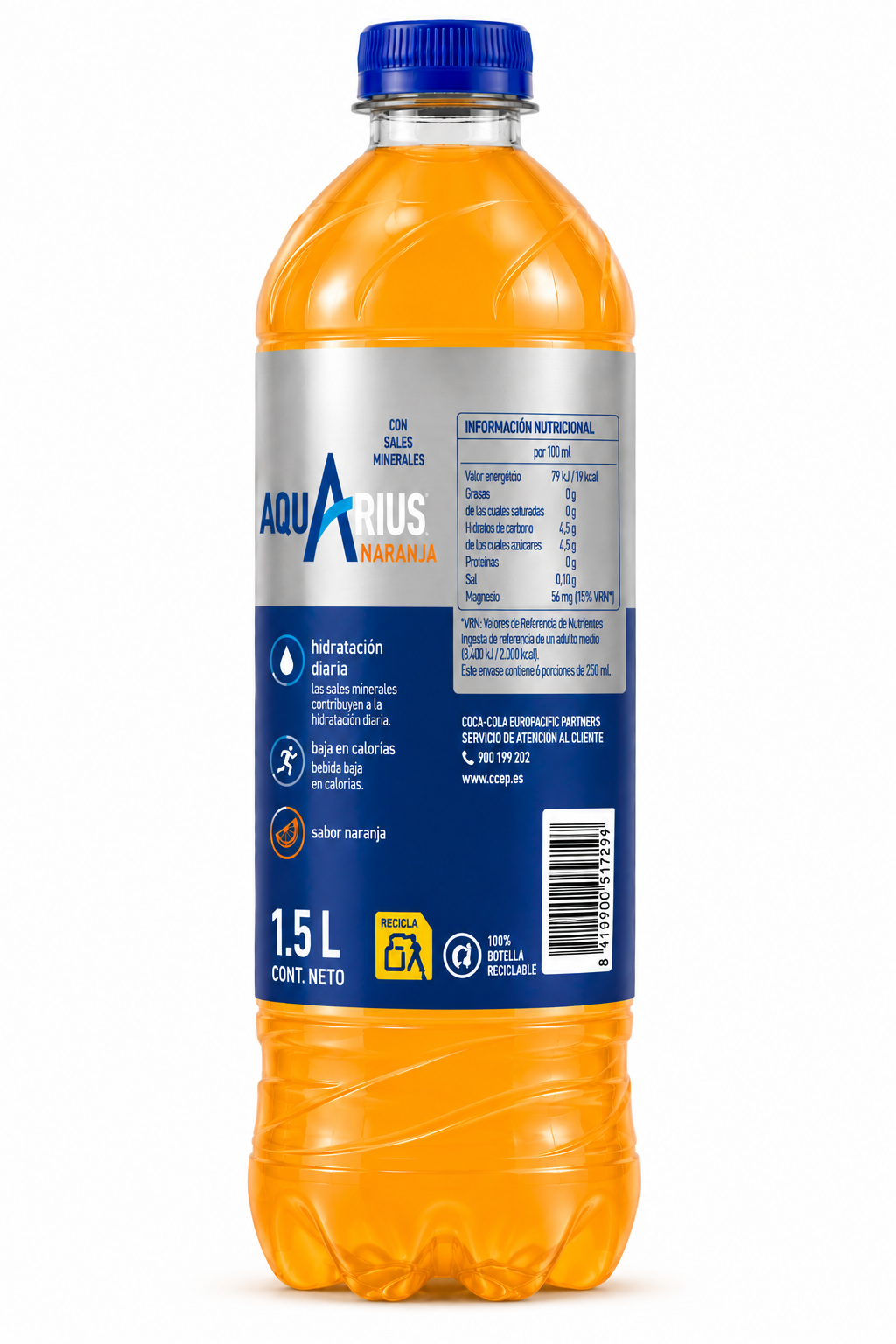 Aquarius Naranja | PACK-6 (1.5 l) - imagen 5