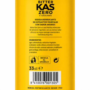 Bitter Kas Zero | Caja de 24 Latas (33 cl) - imagen 9