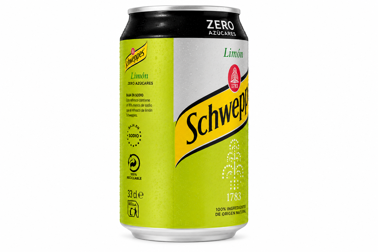 Schweppes Limón Zero | Caja de 24 Latas (33 cl) - imagen 4