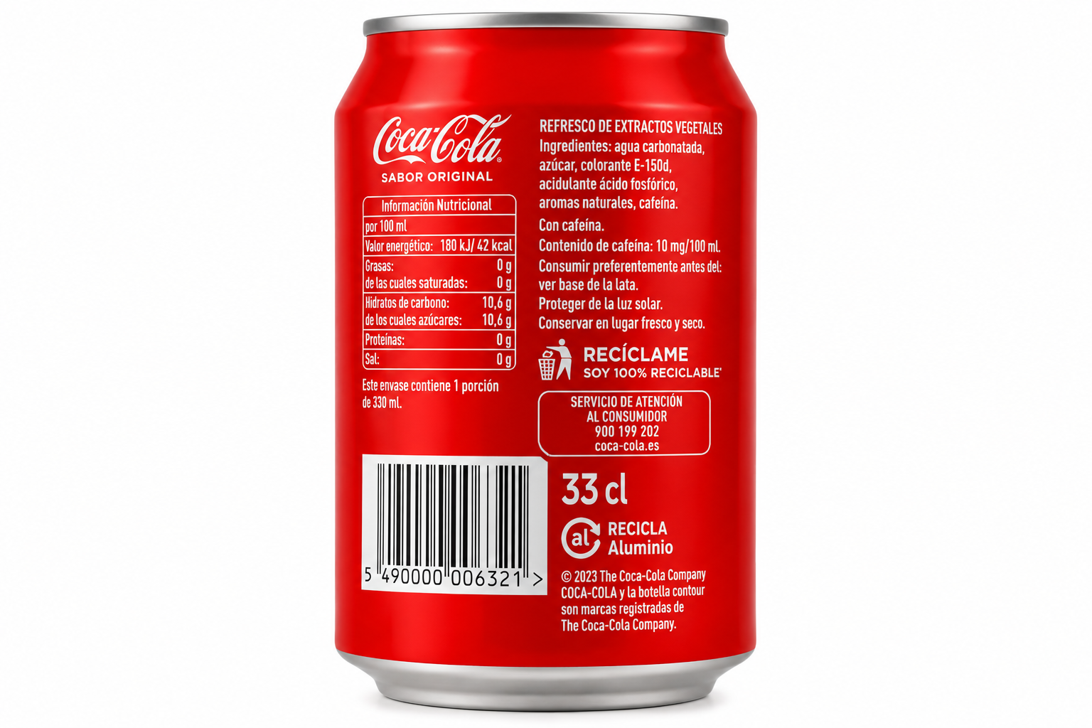 Coca-Cola Original | Caja de 24 Latas (33 cl) - imagen 7