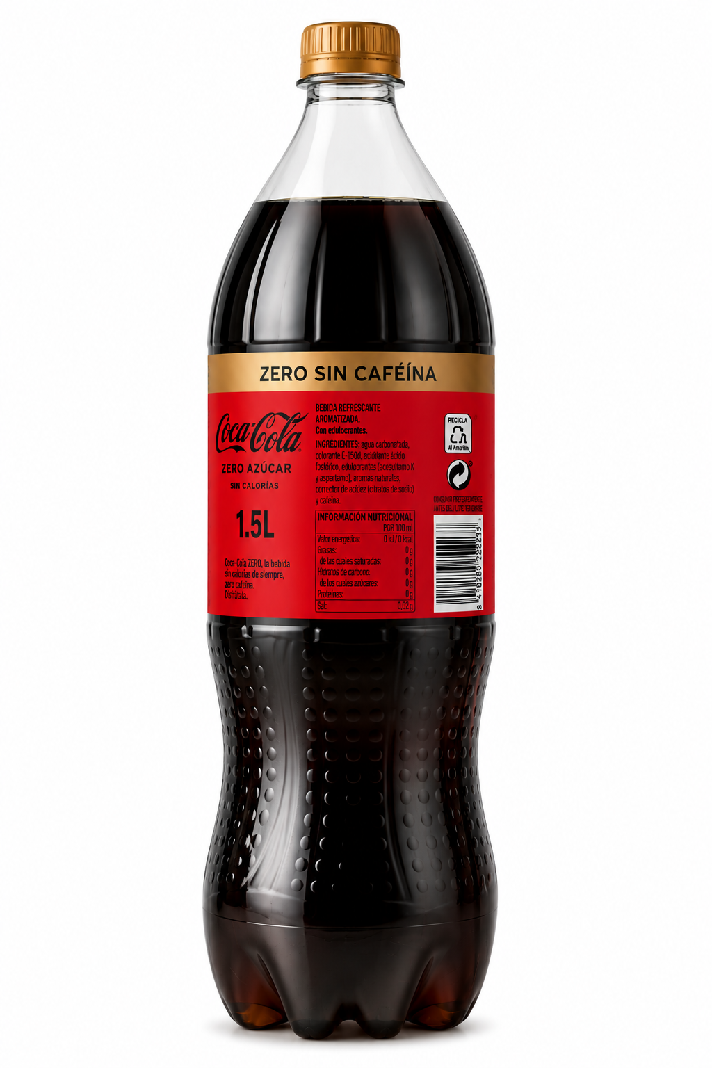 Coca-Cola Zero Sin Cafeína | Pack de 6 Botellas (1,5 L) - imagen 5