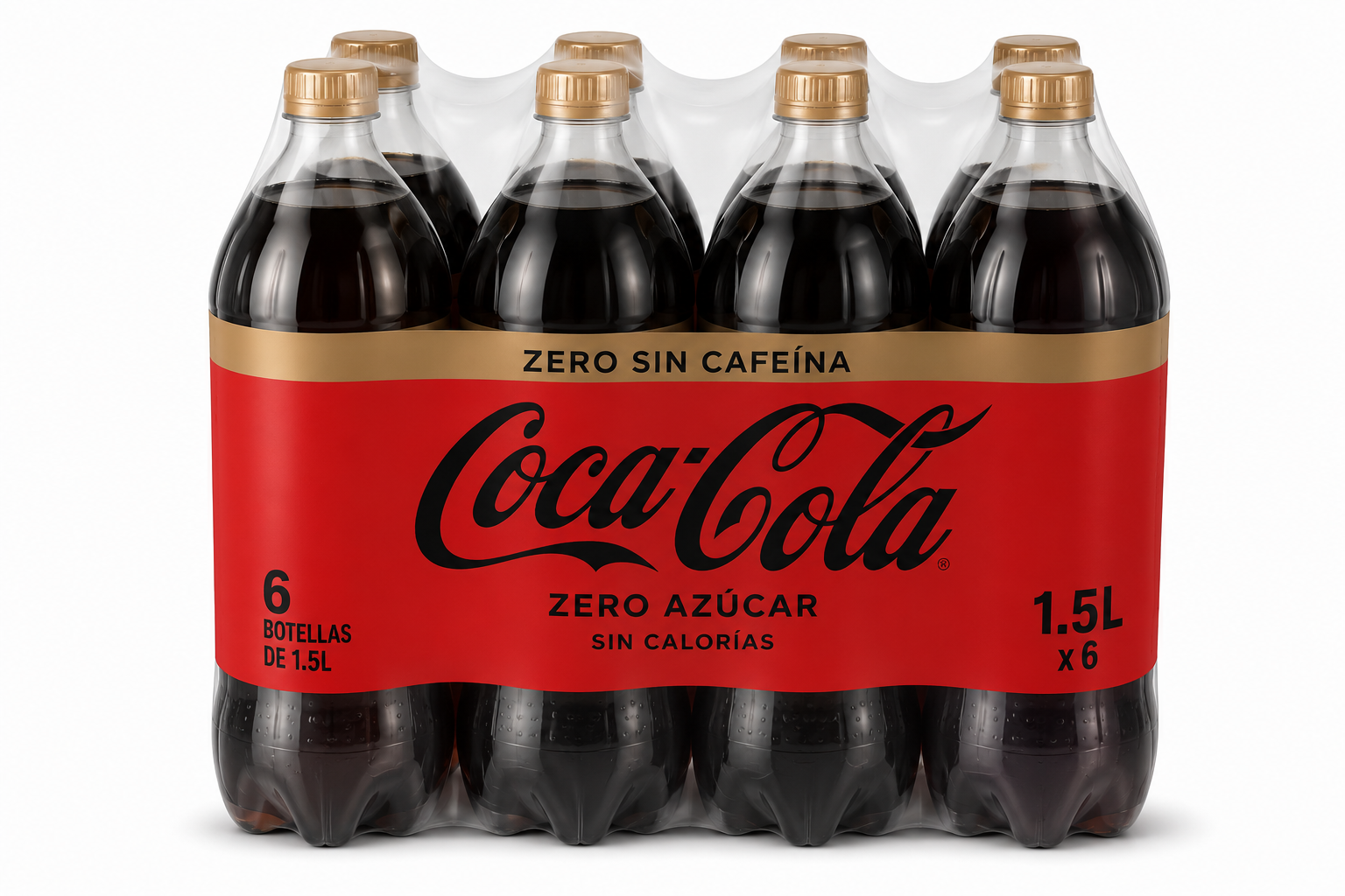 Coca-Cola Zero Sin Cafeína | Pack de 6 Botellas (1,5 L) - imagen 6
