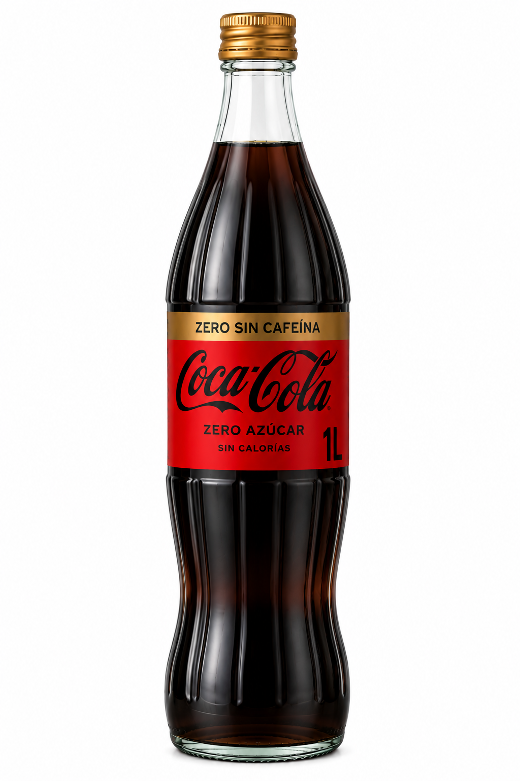 Coca-Cola Zero Sin Cafeína | Caja de 12 Unidades (Botella de Cristal, 1 L) - imagen 5