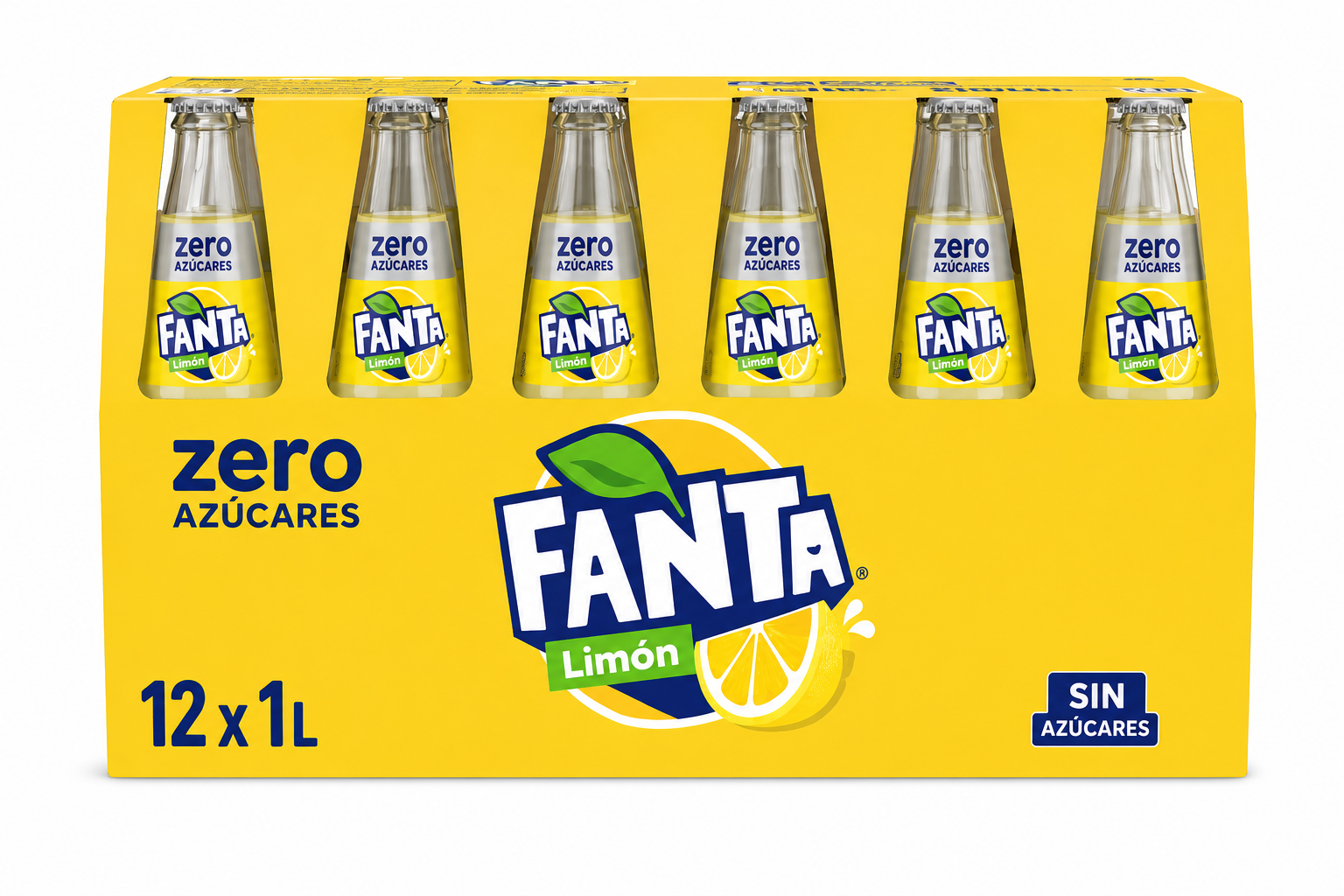 Fanta Limón Zero | CAJA-12 (1 l)