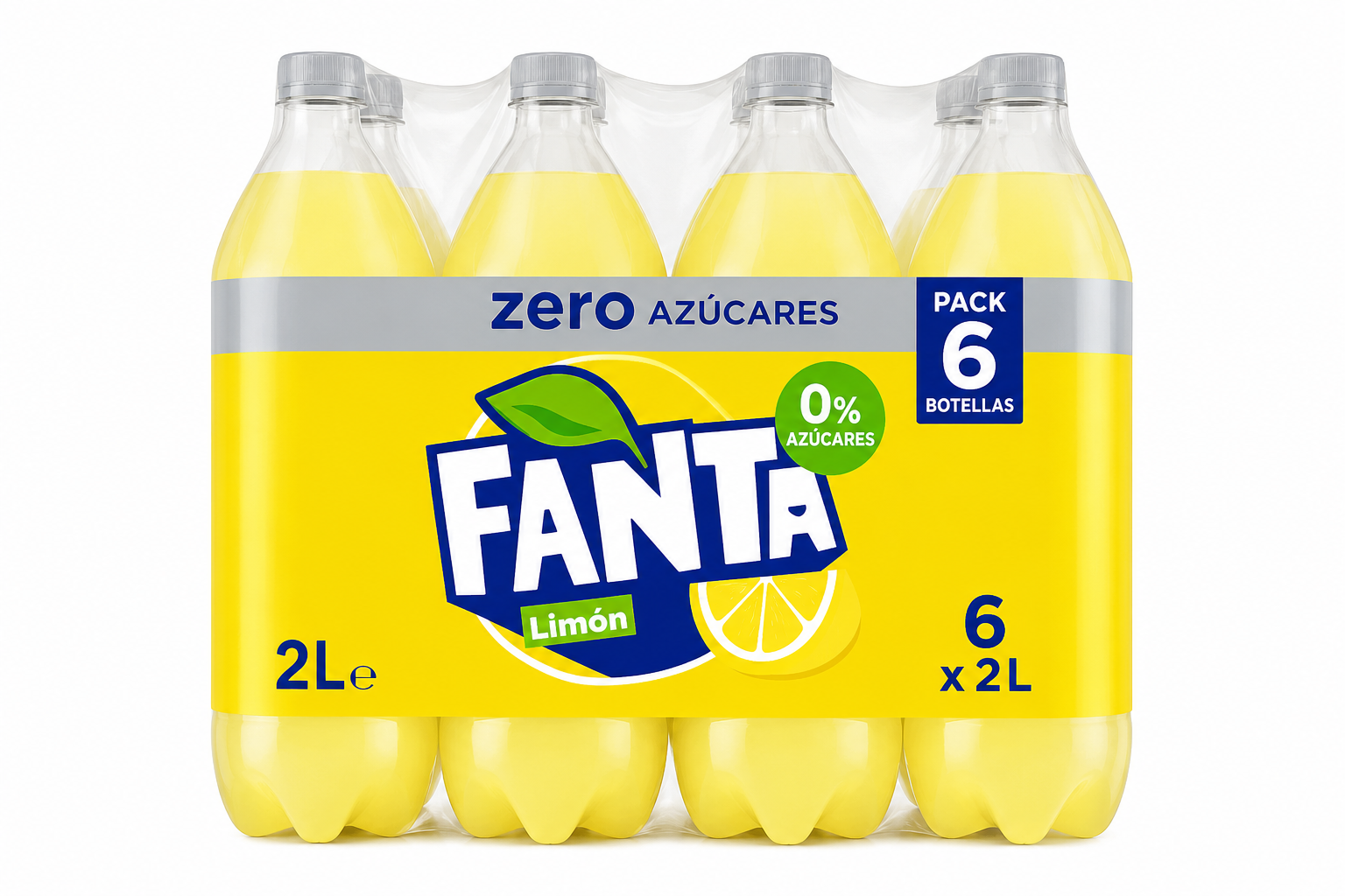 Fanta Limón Zero | PACK-6 (2 l)