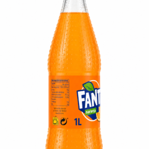 Fanta Naranja | Caja de 12 Unidades (Botella de Cristal, 1 L) - imagen 5