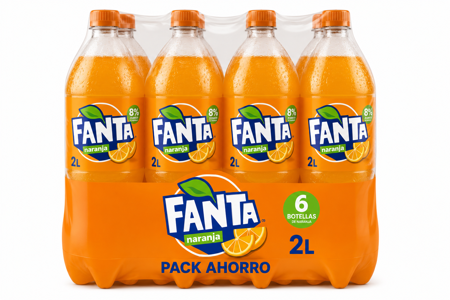 Fanta Naranja | Pack de 6 Botellas (2 L)