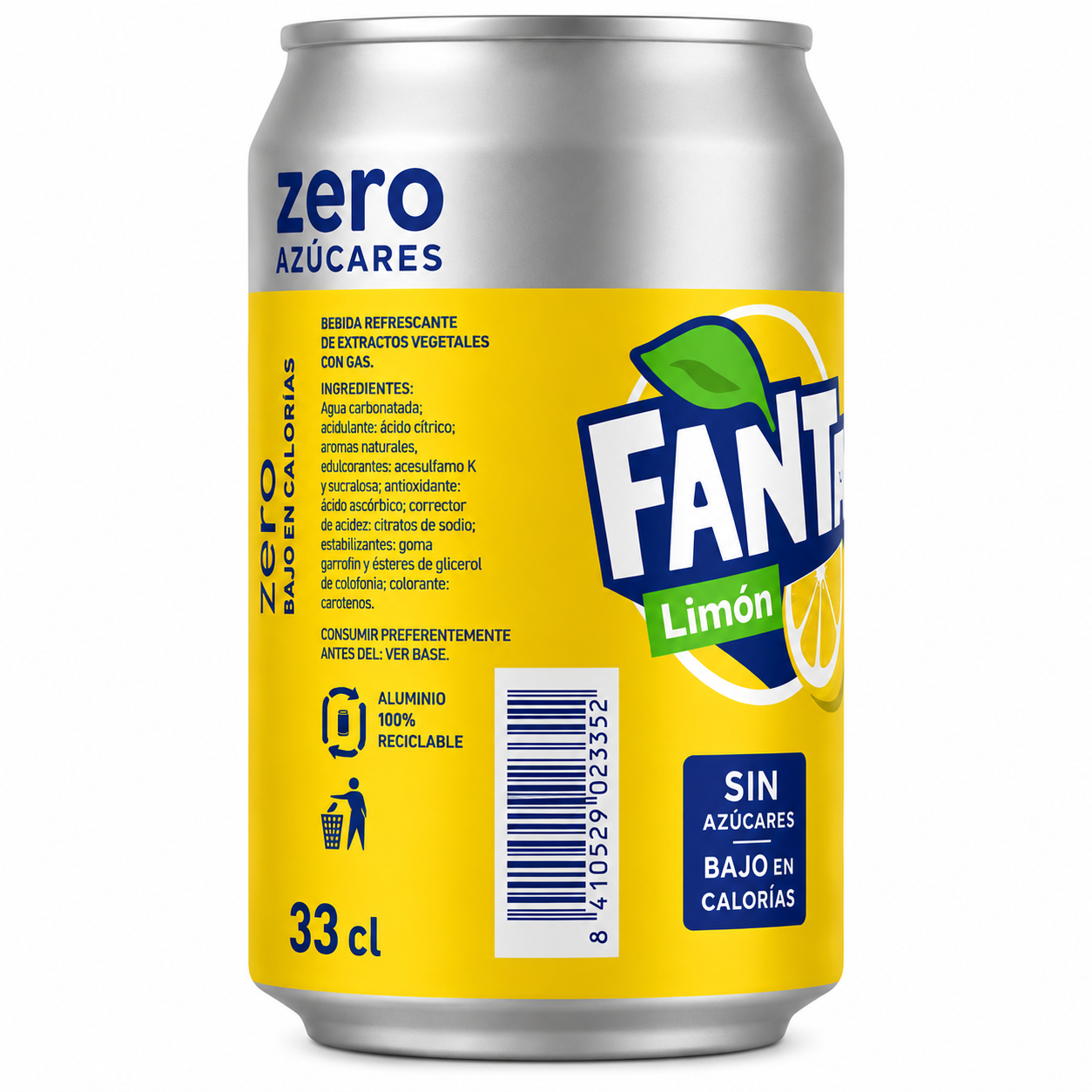 Fanta Limón Zero | CAJA-24 (33 cl.) - imagen 6
