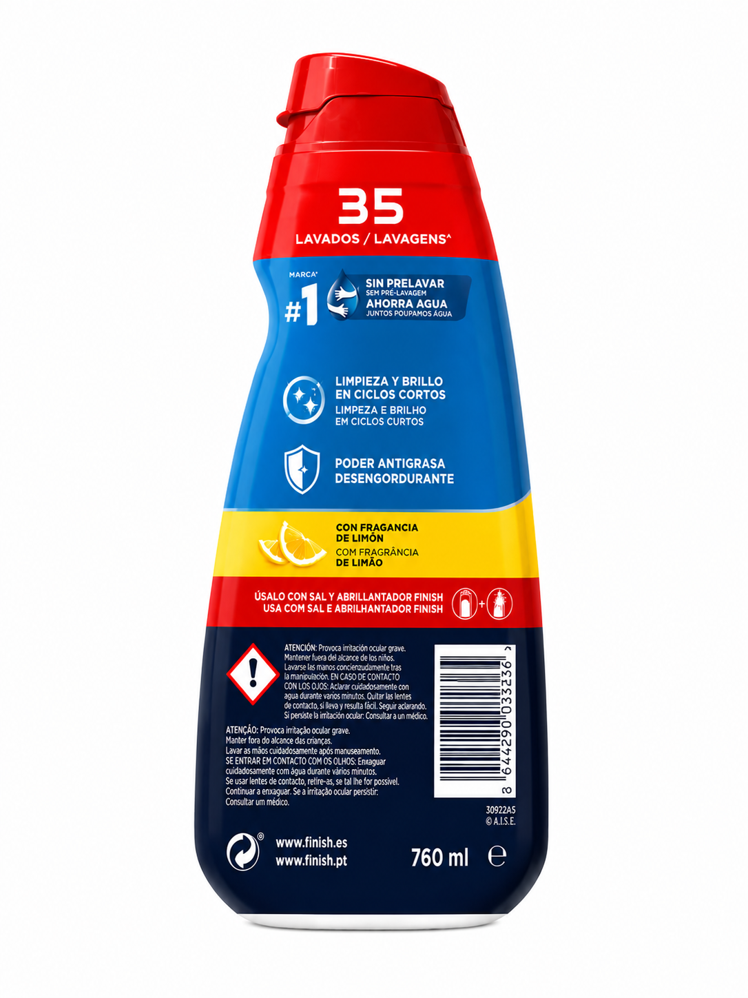 Finish Power Gel All in 1 – Limpieza Brillante y Cuidado Total (Formato Profesional) - imagen 15