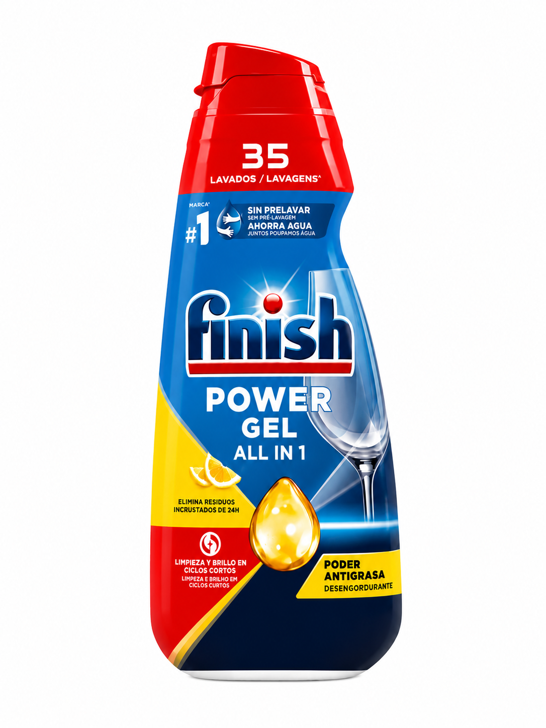 Finish Power Gel All in 1 – Limpieza Brillante y Cuidado Total (Formato Profesional)