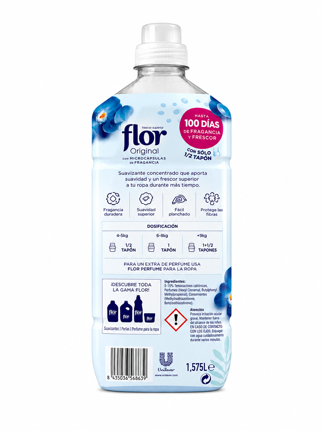 FLOR Suavz.conc | 59 LAV. / 1,06 L. | Caja de 10 - imagen 5