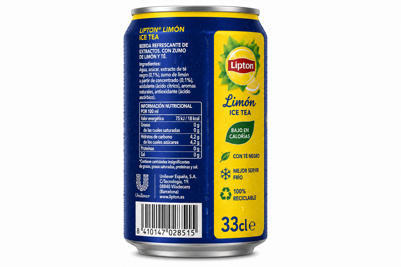 Lipton Limón | Caja de 24 Latas (33 cl) - imagen 5