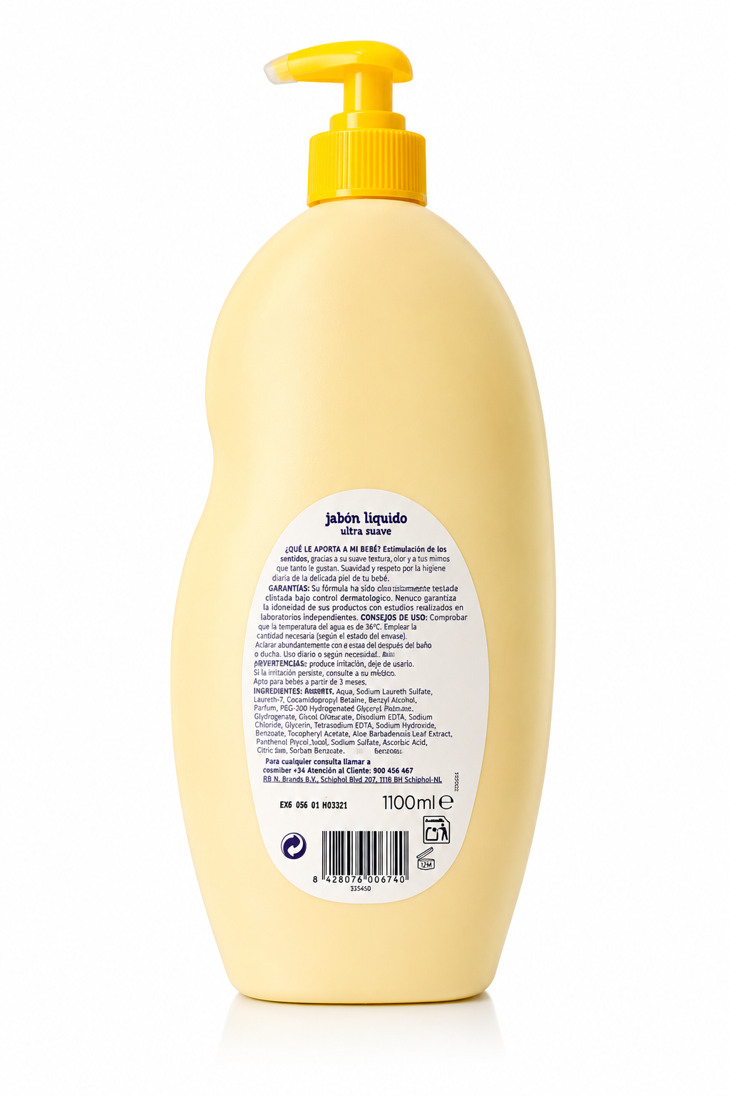 Jabón Líquido Nenuco – Cuidado y Suavidad para el Baño Diario (1100 ml) - imagen 6
