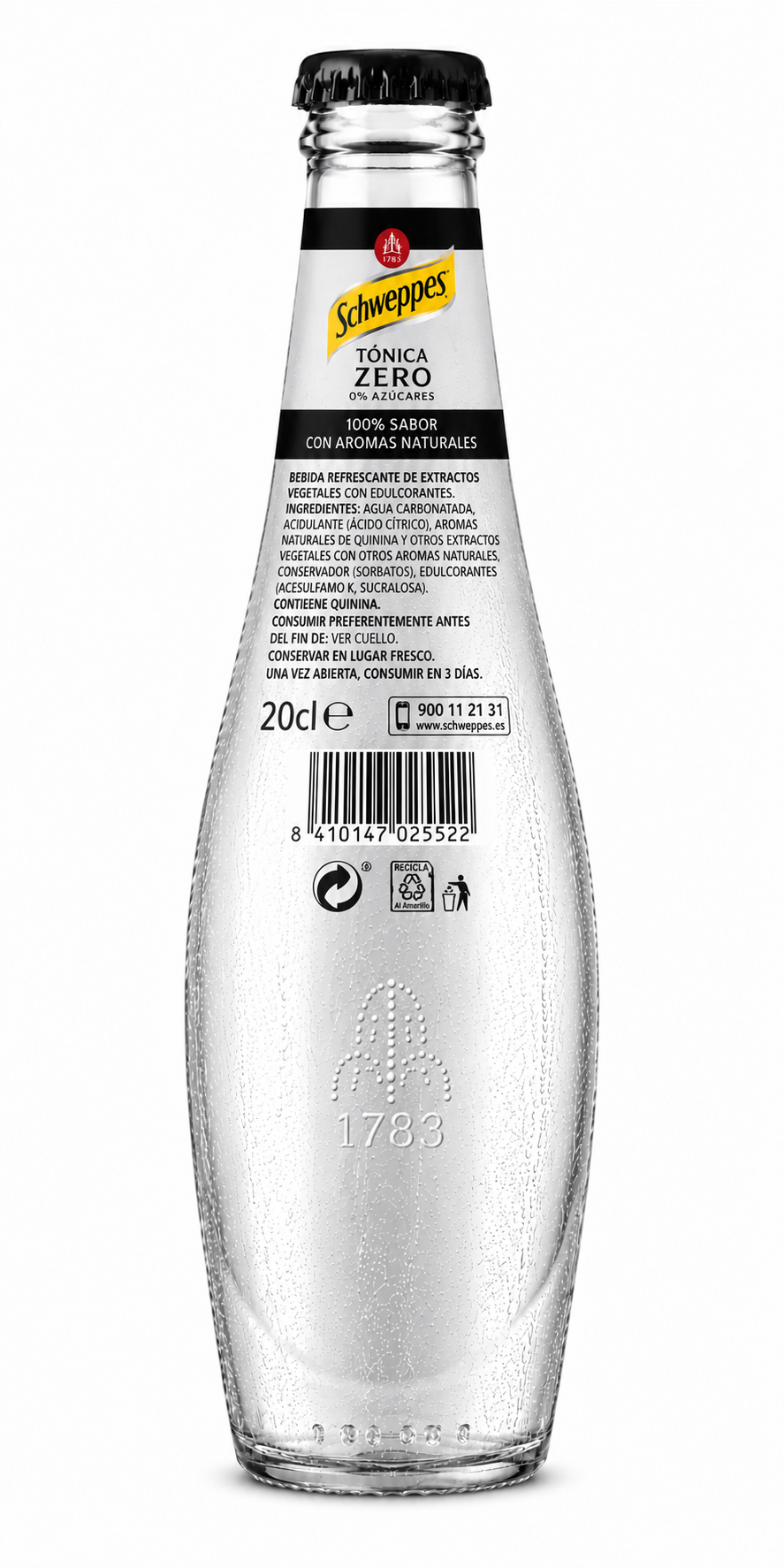 Tónica Schweppes Zero | PACK-12 (20 cl.) - imagen 6