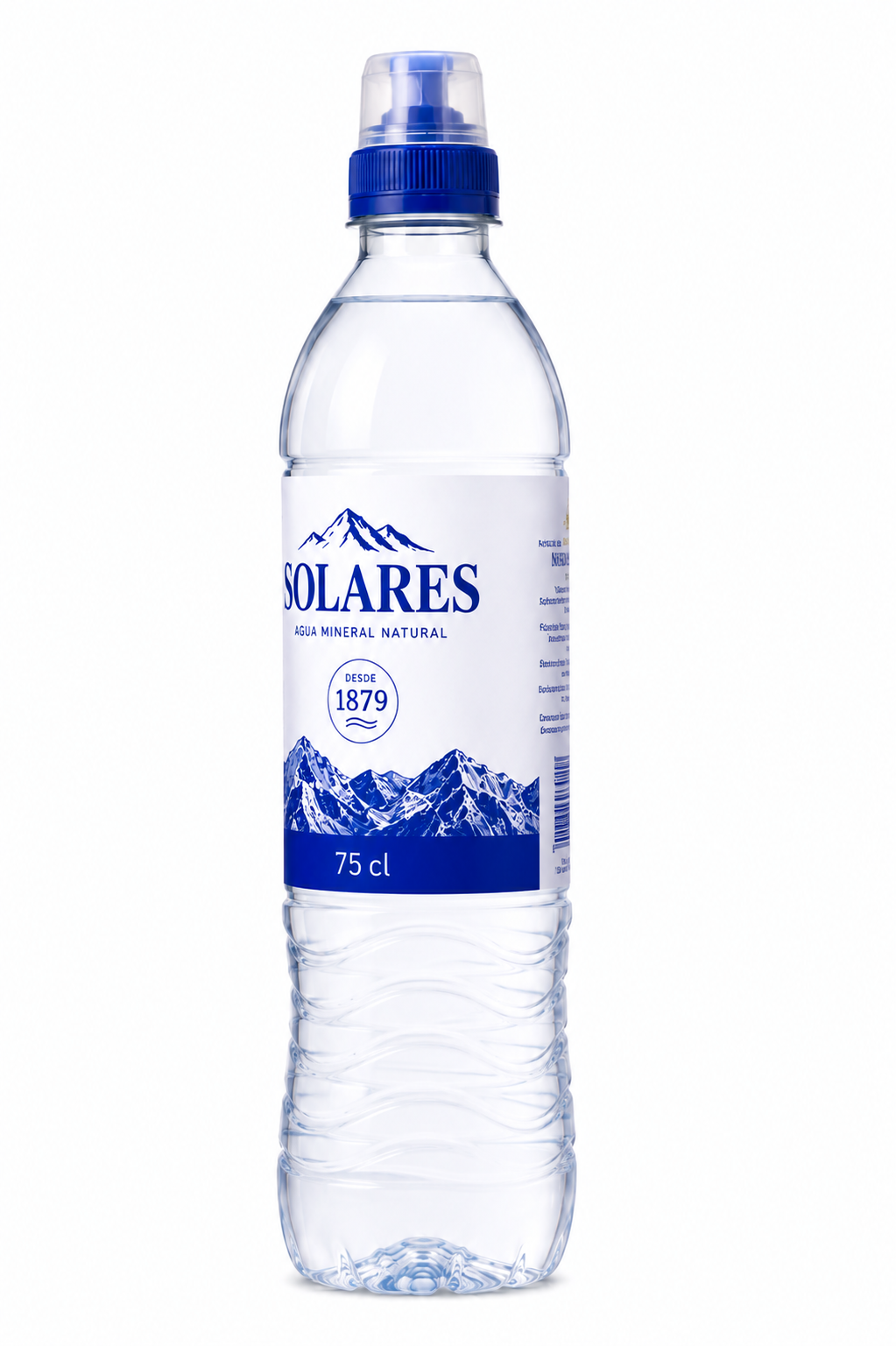 Agua Mineral Natural Solares | Caja de 12 Botellas (75 cl) - Tapón Sport - imagen 4