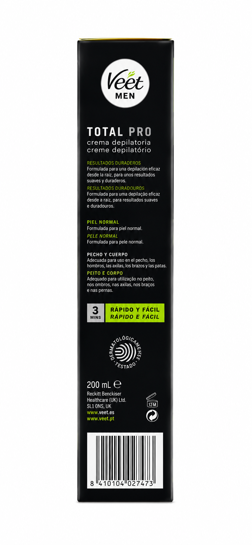 VEET Depil.men Crema | 200 ML | Caja de 6 - imagen 2