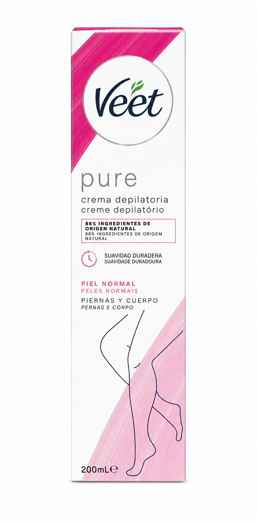 VEET Depil.crema PURE PIEL Sensible | 200 ML | Caja de 6 - imagen 3